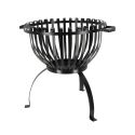 Brasero surélevé de jardin en métal noir avec poignées Remises