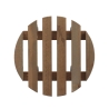 Chariot rond pour plantes en bois avec roulettes Achat