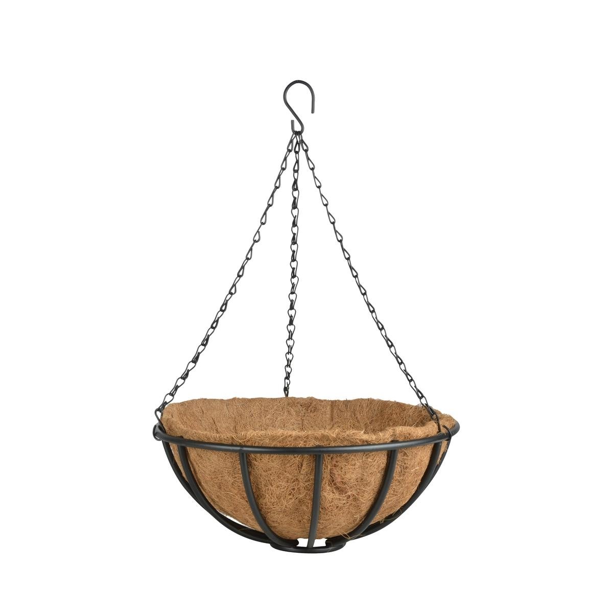 Panier suspendu avec chaîne et pot en coco 35 cm Promotion Panier suspendu avec chaîne et pot en coco 35 cm Promotion