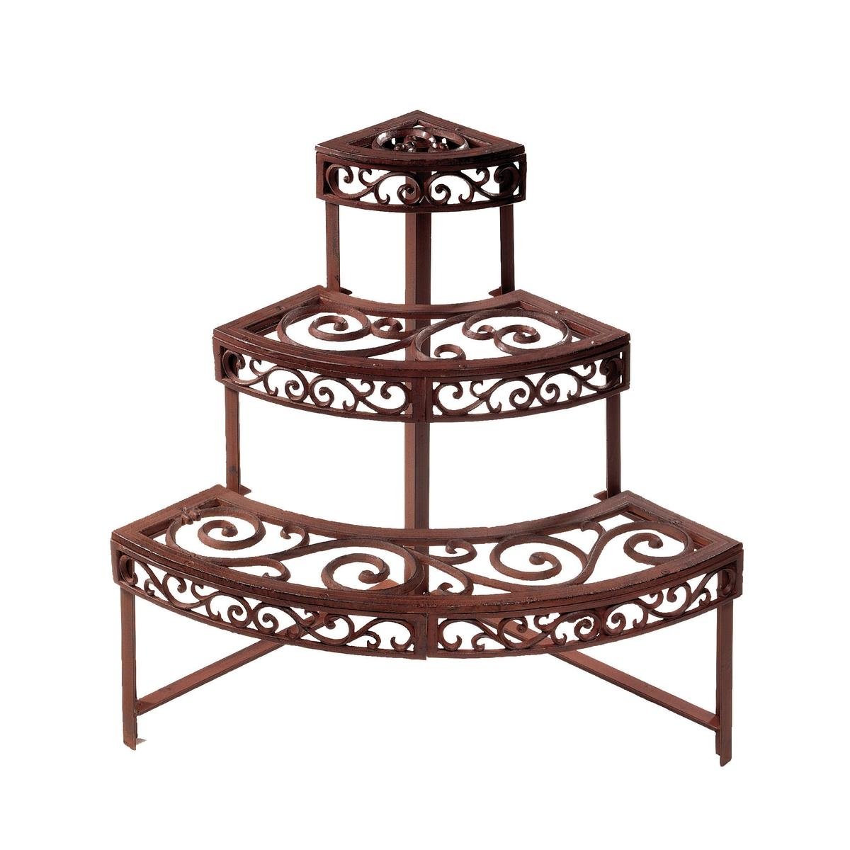 Étagère angulaire porte-plantes d'extérieur jardin 3 niveaux Promotion