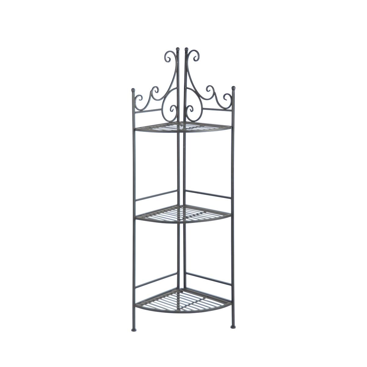 Étagère d'angle pliable à 3 niveaux en fer Promotion Étagère d'angle pliable à 3 niveaux en fer Promotion