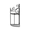 Étagère murale d'angle à 2 niveaux pliable Réductions