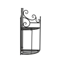 Étagère murale d'angle à 2 niveaux pliable Dimensions