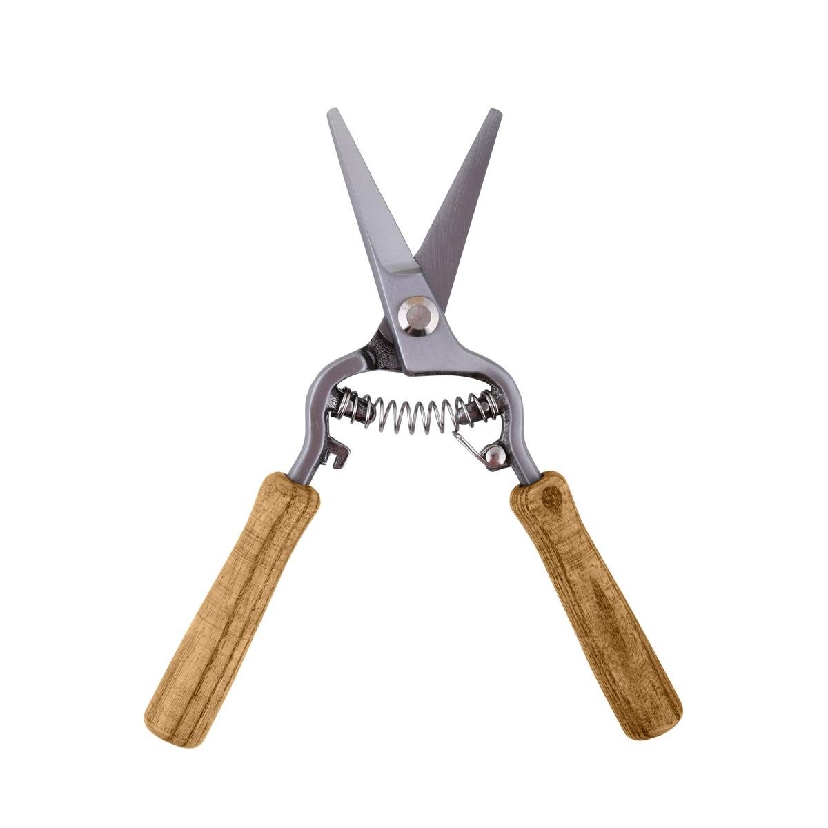 Ciseaux de jardinage pour fleurs en acier et bois de frêne Promotion Ciseaux de jardinage pour fleurs en acier et bois de frêne Promotion