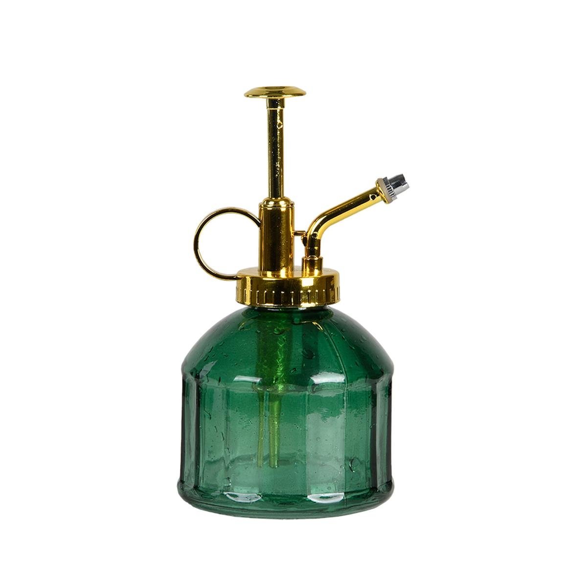 Vaporisateur en verre vert pour plantes et fleurs