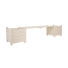 Banc extérieur de jardin en bois avec jardinières Catalogue