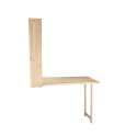 Étagère murale avec table pliante en bois Caractéristiques