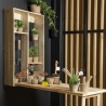 Étagère murale avec table pliante en bois Vente