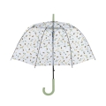 Parapluie transparent à motif d'abeilles et fleurs Promotion