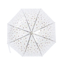 Parapluie transparent à motif d'abeilles et fleurs Offre