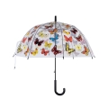 Parapluie transparent avec imprimé papillons colorés Promotion