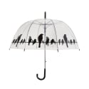 Parapluie transparent avec décoration d'oiseaux sur fil Promotion