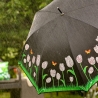 Parapluie à tulipes changeant de couleur sous la pluie Modèle