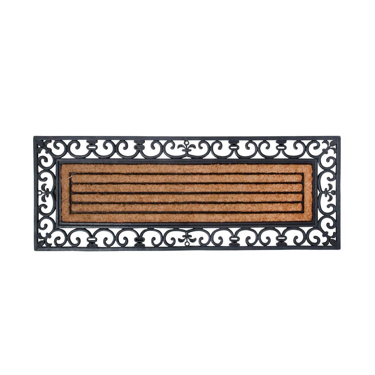 Paillasson rectangulaire 120x45cm avec bordure en caoutchouc et fibre de coco Promotion Paillasson rectangulaire 120x45cm avec bordure en caoutchouc et fibre de coco Promotion