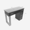Table manucure esthéticienne noir aspirateur plateau en verre Glamos Caractéristiques