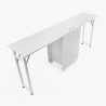 Table manucure peu encombrante Double plateau et Roues Dabol Caractéristiques