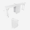 Table manucure peu encombrante Double plateau et Roues Dabol Prix