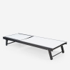 Lot de 20 chaises longues de jardin en aluminium avec roues Rimini 