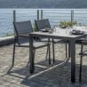 Ensemble de jardin avec table en verre et 4 chaises Tarquinia Caractéristiques