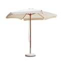 Parasol de jardin 285 cm à mât central en bois Gharab Promotion