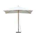 Parasol de jardin à mât central en bois de bambou 3x2m Arunya Promotion