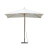 Parasol de jardin à mât central en bois de bambou 3x2m Arunya Promotion