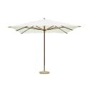Parasol de jardin à mât central en bois 3x3 Zamoti Promotion