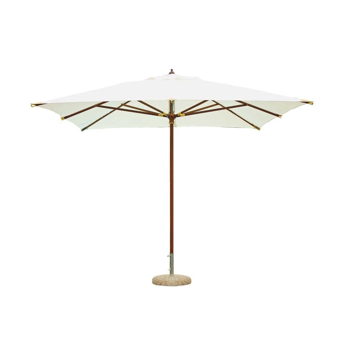 Parasol de jardin à mât central en bois 3x3 Zamoti Promotion Parasol de jardin à mât central en bois 3x3 Zamoti Promotion