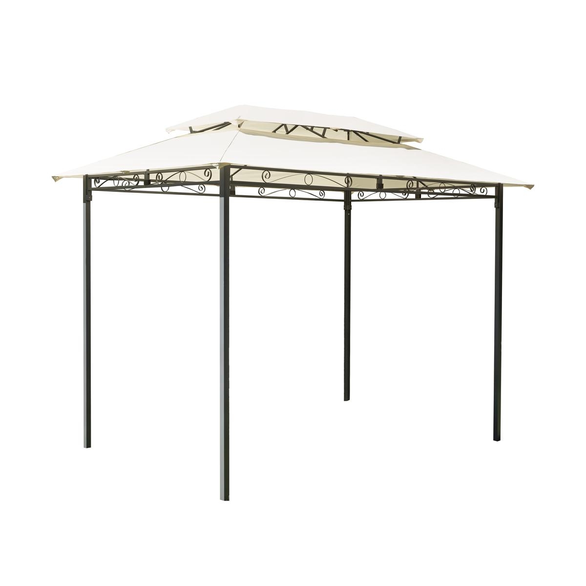 Gazebo en fer 3x2 pour jardin Illinois
