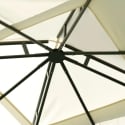 Tonnelle de jardin en fer 3x3 écru anthracite Illinois Remises