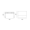 Pergola murale en fer 3x4 m pour extérieur Kansas Remises