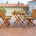 Table de jardin pliable en teck 80x120 cm Lipari Remises