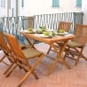 Table de jardin pliable en teck 80x120 cm Lipari Vente