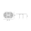Table de jardin en teck extensible 8 places Capraia Catalogue