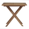 Table pliant d'extérieur en bois de teck 80x80 cm Vulcano Offre