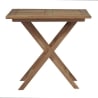 Table pliant d'extérieur en bois de teck 80x80 cm Vulcano Offre