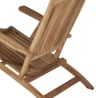 Chaise longue inclinable en bois de teck pour jardin Streamer Remises