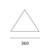 Voile d'ombrage triangulaire d'extérieur 3,6 x 3,6 x 3,6 m Solar Vente