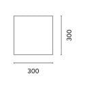 Voile d'ombrage carrée pour jardin extérieur 3x3m Solar Vente