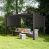 Tonnelle de jardin en aluminium rectangulaire 3x4m Barbados 