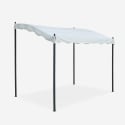 Tonnelle adossée 3x2 pour jardin en acier entrée bar et hôtel Pergola Dimensions