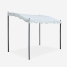 Tonnelle adossée 3x2 pour jardin en acier entrée bar et hôtel Pergola Dimensions