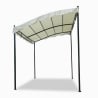 Tonnelle adossée 3x2 pour jardin en acier entrée bar et hôtel Pergola Achat