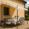 Tonnelle adossée 3x2 pour jardin en acier entrée bar et hôtel Pergola Modèle