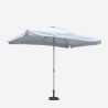 Parasol de jardin droit rectangulaire 3x2 en aluminium bar hôtel Eden Dimensions