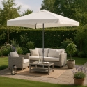 Parasol de jardin droit rectangulaire 3x2 en aluminium bar hôtel Eden Catalogue