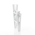Chaise de plage pliante en aluminium textilène blanc Regista Gold White Dimensions