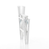 Chaise de plage pliante en aluminium textilène blanc Regista Gold White Dimensions