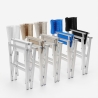 4 chaises de plage pliables portables textilène aluminium Regista Gold 