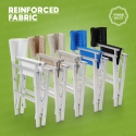 4 chaises de plage pliables portables textilène aluminium Regista Gold 